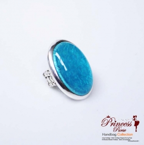 Big Face Colored Ruby Stretch Ring